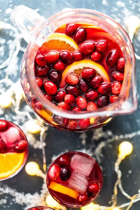 Orange Cranberry Sangria (Christmas Sangria) - The Cookie Rookie®