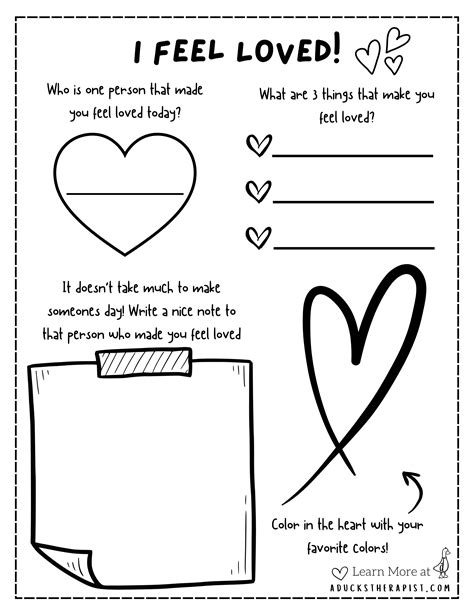 Emotion Worksheets — A Ducks Therapist | Therapy worksheets, Self esteem activities, Child therapy
