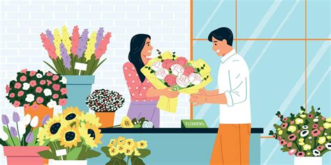 Flower Shop Cartoon 的图像结果