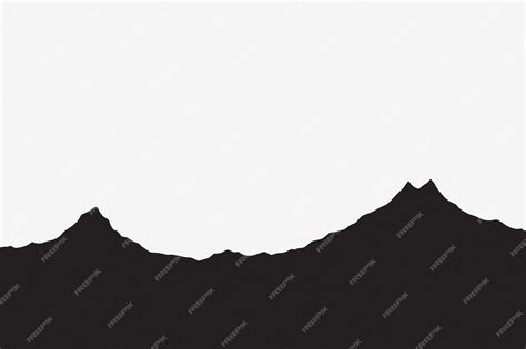 Premium Vector | Minimalist mountain silhouette art