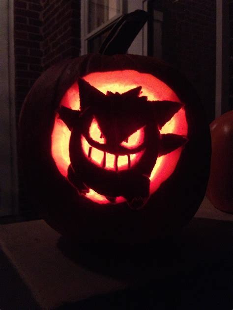 I also have a Gengar pumpkin carving : r/pokemon
