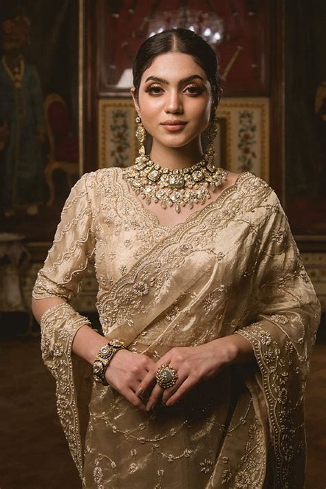 Surbhi Shah - Chandan Tissue Saree Set - Elahe