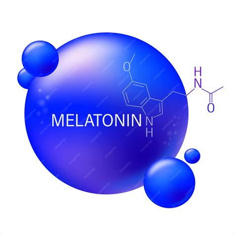 Premium Vector | Scientific Vector Illustration of Melatonin Molecule for Sleep Regulation