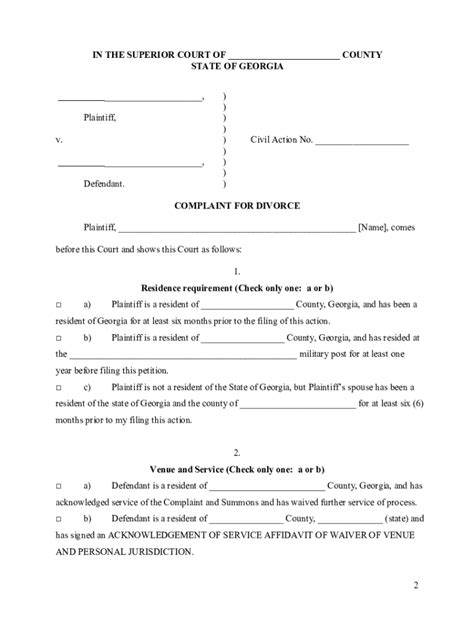 2007-2026 Form GA Uncontested Divorce with Minor Children - Blank ...