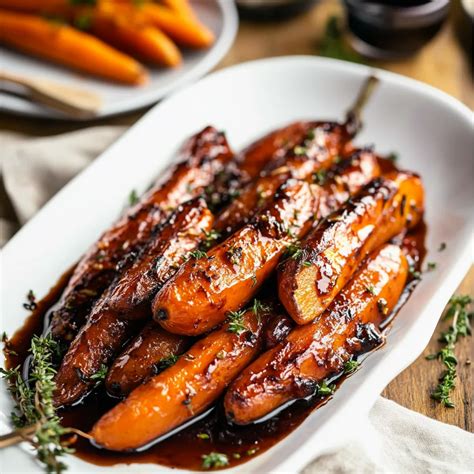 Honey Balsamic Roasted Carrots - Sweet and Savory Side Dis