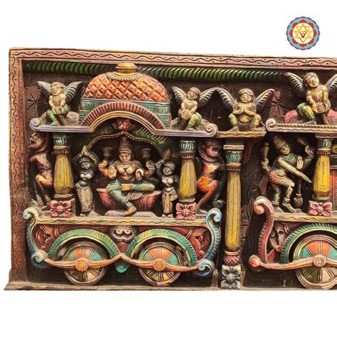 Carved Ganesh Lakshmi Saraswati Wall Panel – Mythic Art | Pretty Homes ...
