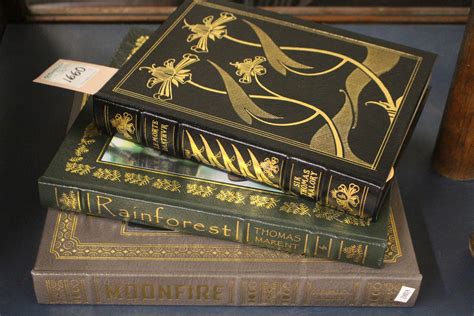 Lot - 3 LEATHER-BOUND BOOKS