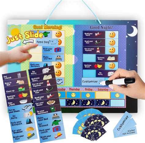 Cadily Magnetic Chore Chart for Kids at Home, Morning & India | Ubuy