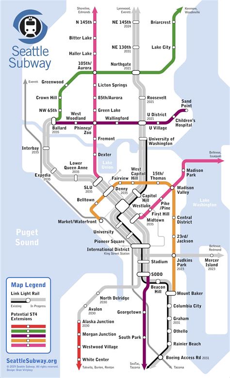 Seattle Light Rail Map Fares | Shelly Lighting