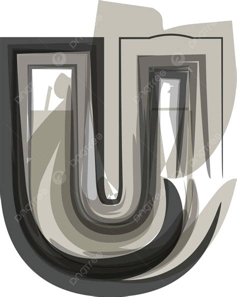 Abstract Letter U Font Type Alphabet Vector, Font, Type, Alphabet PNG and Vector with ...