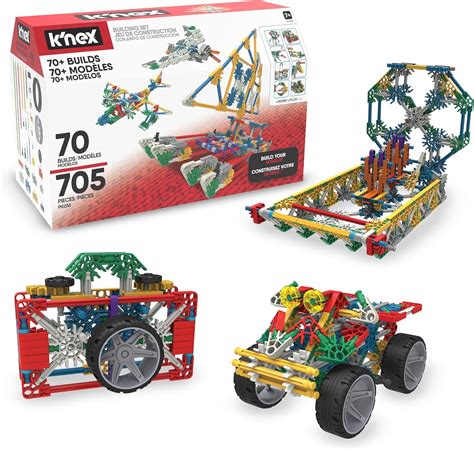 Brandclub - K'NEX - 70 Model Building Set‚ 705 Pieces, STEM Learning ...