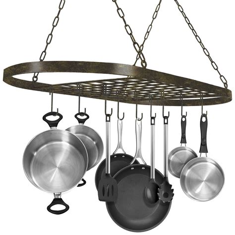 Diy Ceiling Mounted Pot Rack | Shelly Lighting