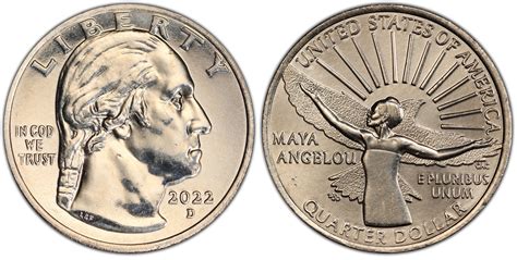 Images of American Women Quarters 2022-D 25C Maya Angelou - PCGS CoinFacts