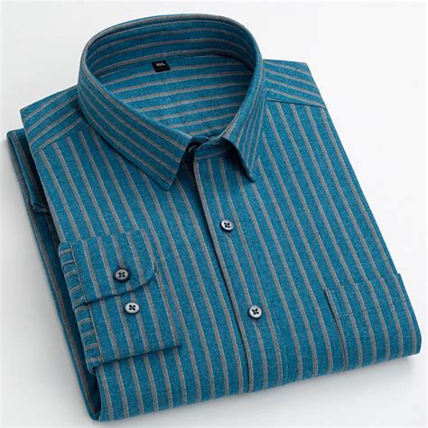 Men's Fancy Sensational Classic Slim Fit Striped Casual Shirt ...