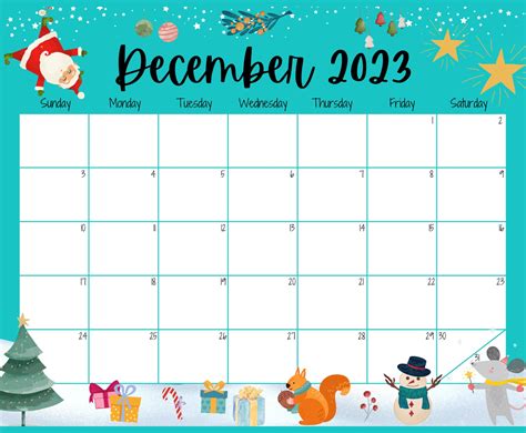Editable december 2023 calendar beautiful winter cute etsy – Artofit