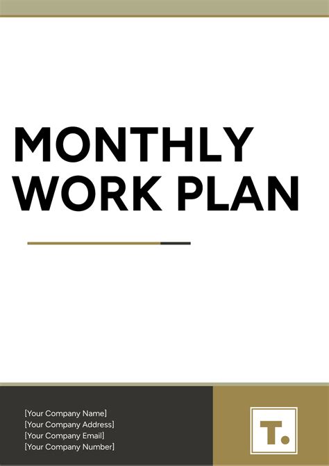 Work Plan Template 的图像结果