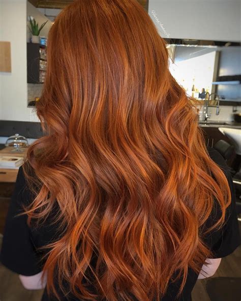 dark copper orange hair