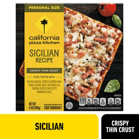 California Pizza Kitchen Sicilian Recipe Personal Size Frozen Pizza ...