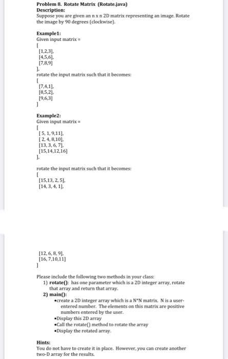 Image result for Rotate Matrix Java