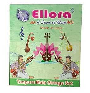 ELLORA MUSICAL - TANPURA MALE STRINGS SET (SET OF 4 STRINGS -STAINLESS ...