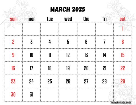 March 2025 Printable Calendar With Holidays