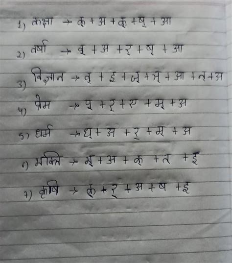 hindi worksheet class 6 - Brainly.in