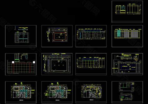 办公室CAD施工图，CAD建筑图纸免费下载 - 易图网
