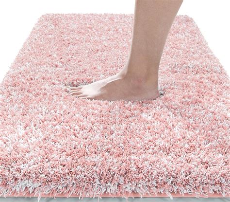 Amazon.com: Yimobra Luxury Bathroom Rugs, Fluffy Bath Mats, Non Slip ...