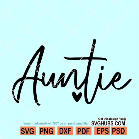 Craft Supplies & Tools Auntie svg Cricut Cut file Png Spanish SVG ...
