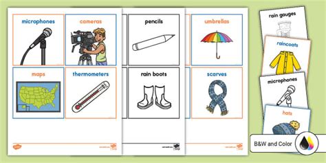 Weather Station Dramatic Play Labels