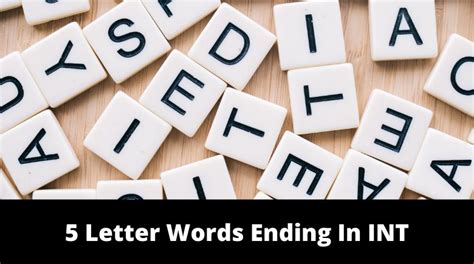 5 Letter Words Ending In INT - MrGuider