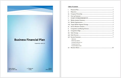 Business Financial Plan 的图像结果