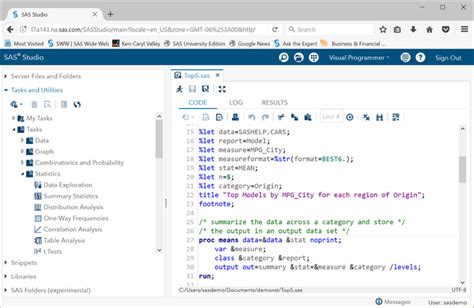 Image result for SAS Studio Introduction