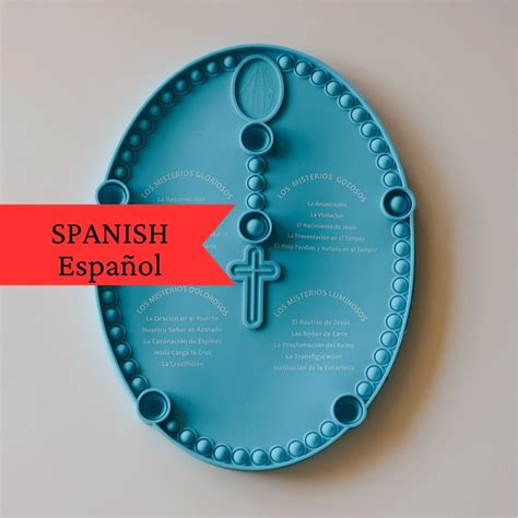 Spanish Rosary Popper: Blue | Ignatius Book Fairs