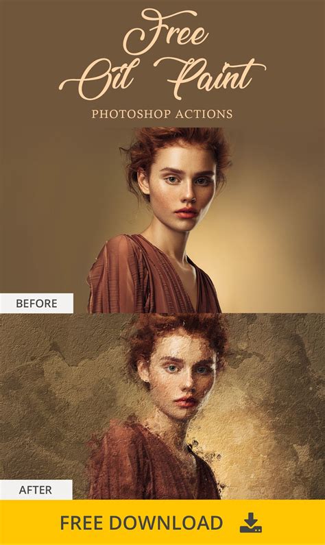Free Mobile Oil paint photoshop actions | Photoshop painting, Photoshop ...