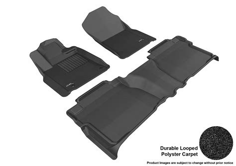 3D MAXpider 3DM-L1TY14702209 Floor Mat Set; Black; Durable Looped Poly ...