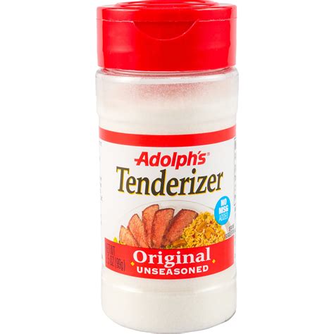Adolph's Original Unseasoned Tenderizer, MSG-Free, Ideal for Beef, Pork ...