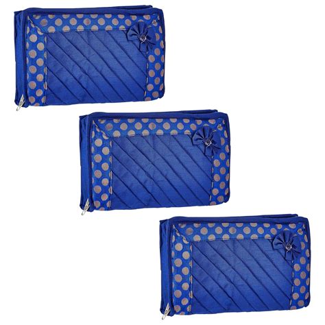 Kuber Industries Pack of 3 Jewellery Pouches with Zipper | Necklace ...