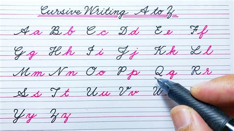 Image result for Cursive Writing ABCD