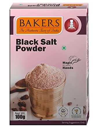 Bakers Black Salt 100gm : Amazon.in: Grocery & Gourmet Foods