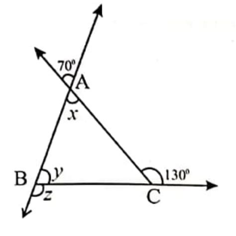 Find x, y and z the figure - Brainly.in