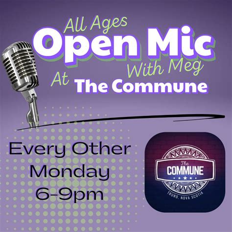 All Ages Open Mic , 563 Prince St., Truro, NS, Canada, Nova Scotia, 19 ...