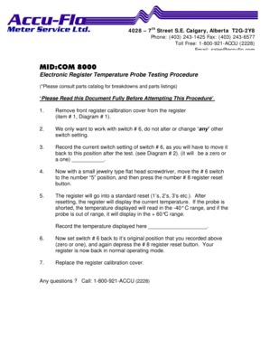 Fillable Online Electronic Register Temperature Probe Testing Procedure ...