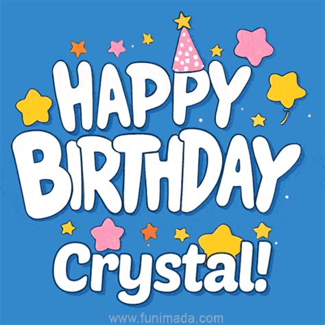 Happy Birthday Crystal GIFs for Her - Download on Funimada.com