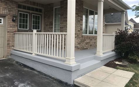 Concrete Porch Renovation, Steps Repair Gallery - WATERLOO RAILINGS