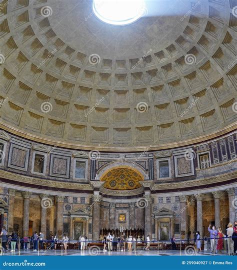 This Panoramic Photo Shows Part of the Interior and the Distinctive ...