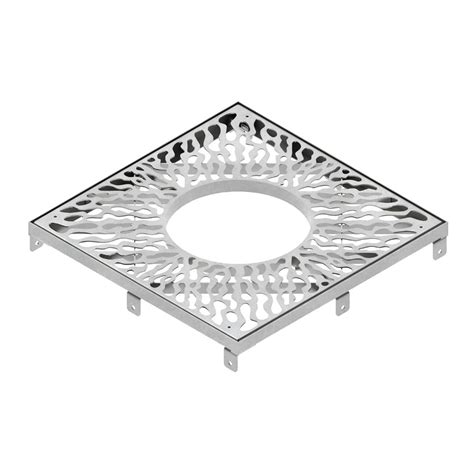 Gratar protectie copaci Vodaland, otel zincat, 80 x 80 x 4 cm | Dedeman