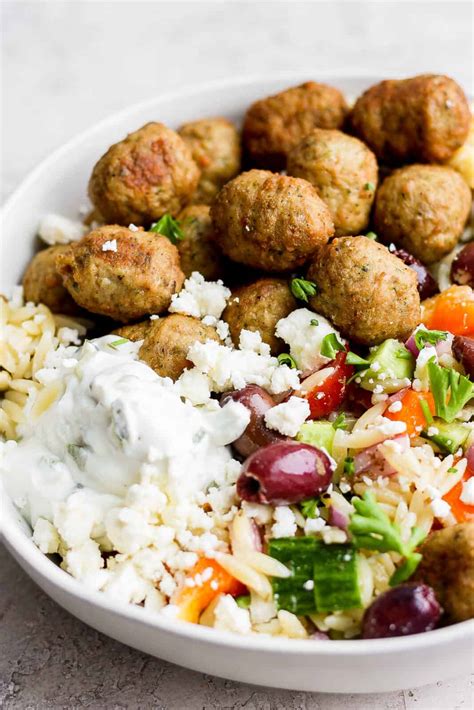 Greek Turkey Meatballs - The Wooden Skillet