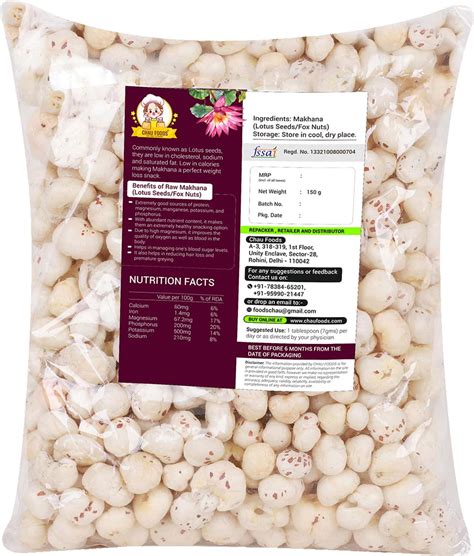 Buy CHAU FOODS PHOOL MAKHANA/ FOX NUTS(LOTUS SEEDS) Online & Get Upto ...