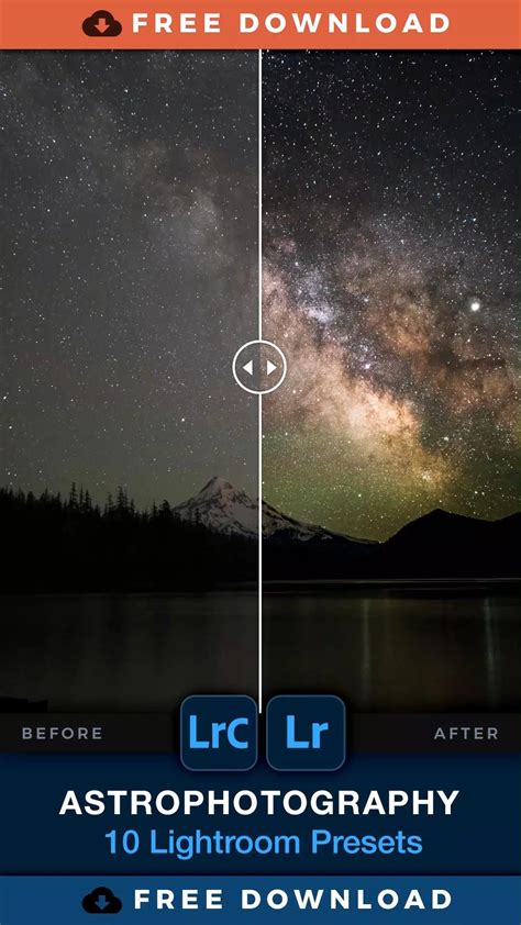 10 free lightroom presets for astro long exposure and night sky ...